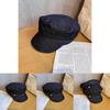 Navy Cap With Short Brim For Summer And Fall Fashion Authentic Cotton Polyester Blend