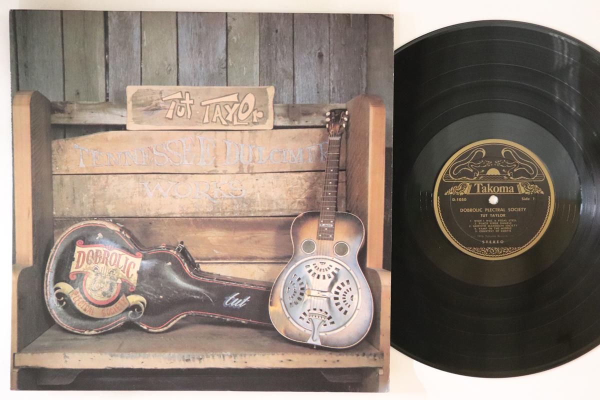 

LP Record TUT TAYLOR - Dobrolic Plectral Society D1050 TAKOMA 1976 US Country Used