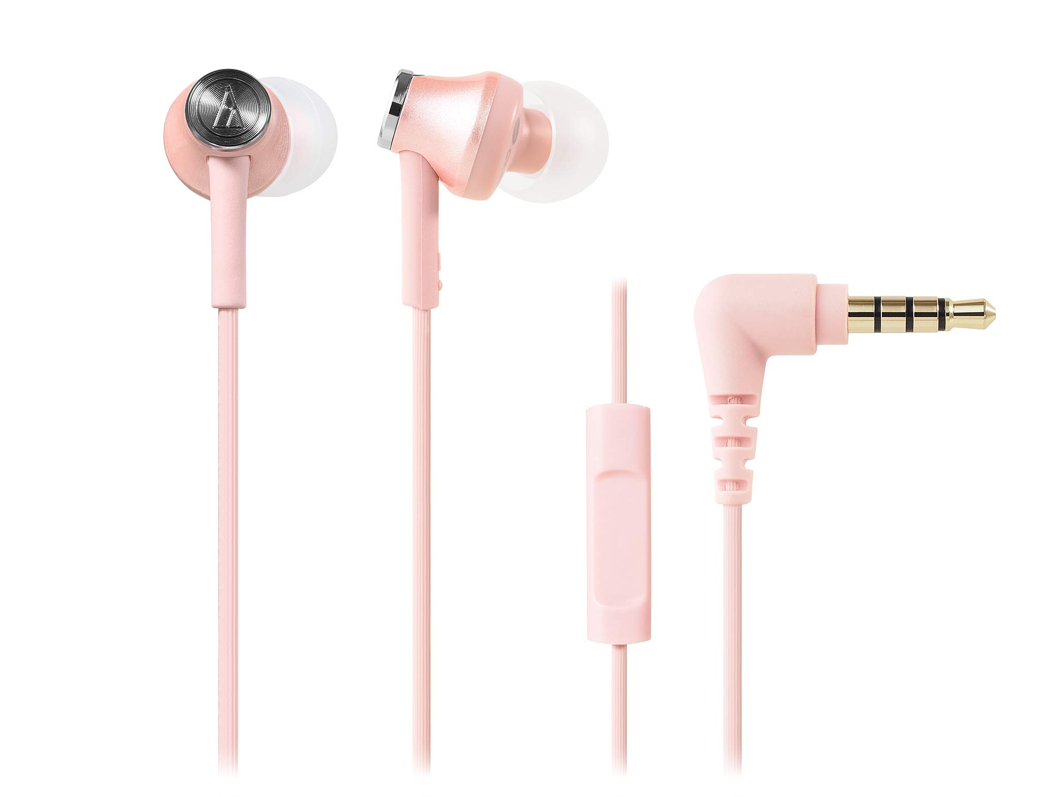 

Audio Technica ATH-CK350iS Внутрішньоканальні навушники Рожеві З пультом керування та мікрофоном