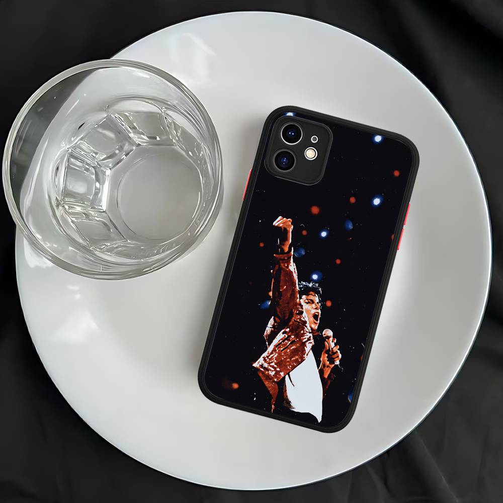 80s Pop Singer M-Michael J-Jackson Matte Transparent Phone Cover For IPhone Case 16 15 14 13 12 11 Pro Max X XS Max Plus