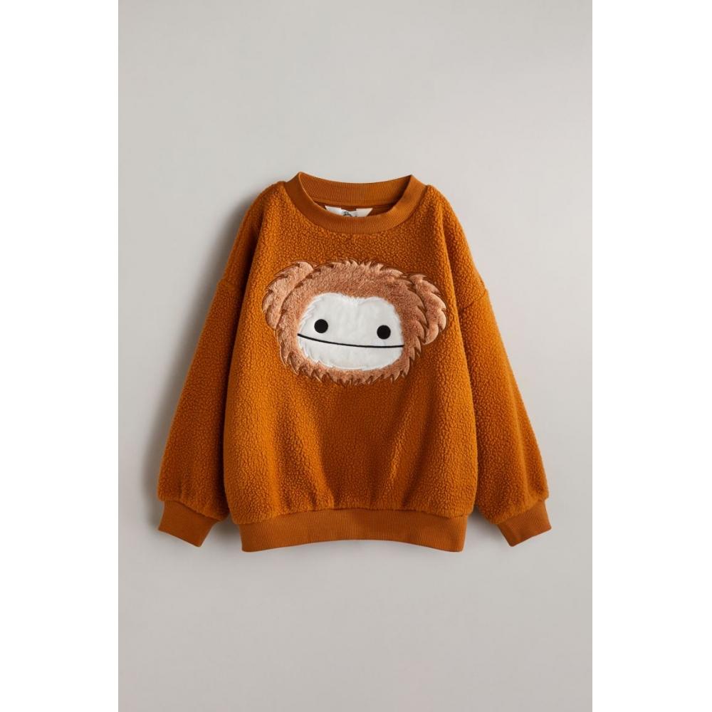 

Толстовка HM Oversized Teddy Коричневый Squishmallow