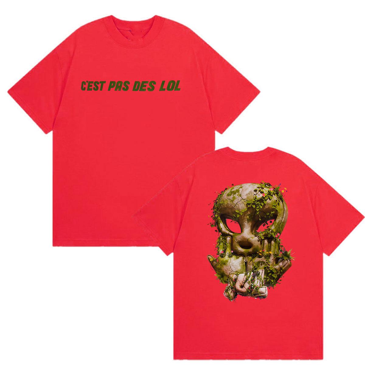 JUL Cest Pas Des Lol Tour 2026 Merch T Shirt Unisexs Hip Hop Fashion Fans Short Sleeve Tshirts Casual Cotton Tshirt Streetwear S
