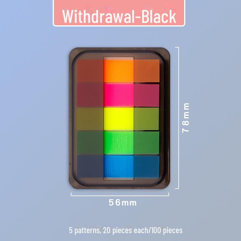 Morandi Translucent PET Index Stickers - Vanilla Autumn Series, Writable Sticky Notes & Markers