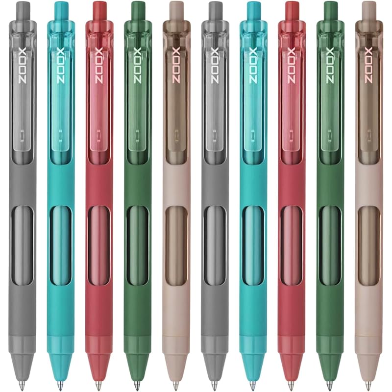 Flair Zoox F7 0.7mm Retractable Roller Gel Pen | Minimalistic Design Rubberised Body For Better Grip | Waterproof Ink Fo