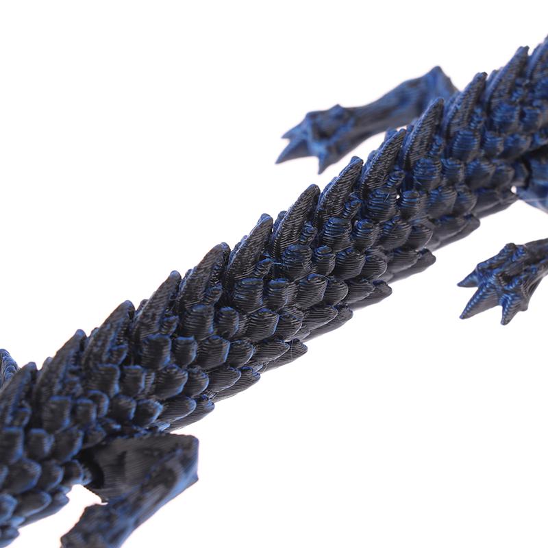 1 Piece Ideal Gift Gem Dragon Fidget Toy 30Cm 3D Printed Rotatable Articulated Dragon For Kids With Adhd Birthday Gifts