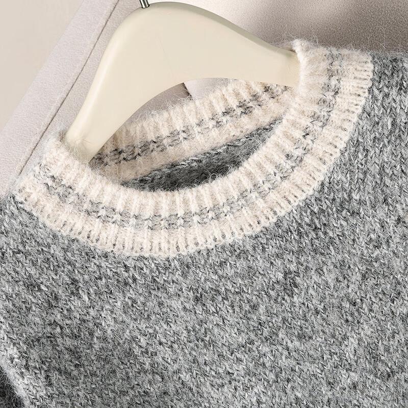 Women's Relaxed Fit Wool Blend Pullover Sweater