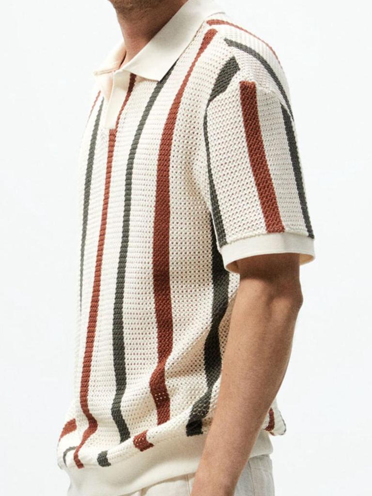 Casual Striped Contrast Shirt