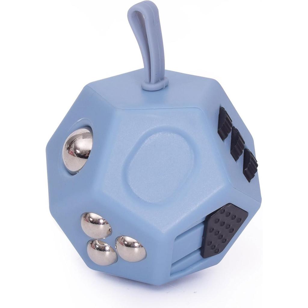 Small Fidget Toys,12 Sided Cube Toys for Kids Adults with Anxiety ADHD Autism and Relief Stress