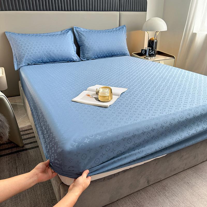 

Жаккардовое водонепроницаемое постельное белье на подкладке, пыленепроницаемое покрывало, полностью завернутое, полный размер Queen, наматрасник, цельный предмет 90x200x25cm