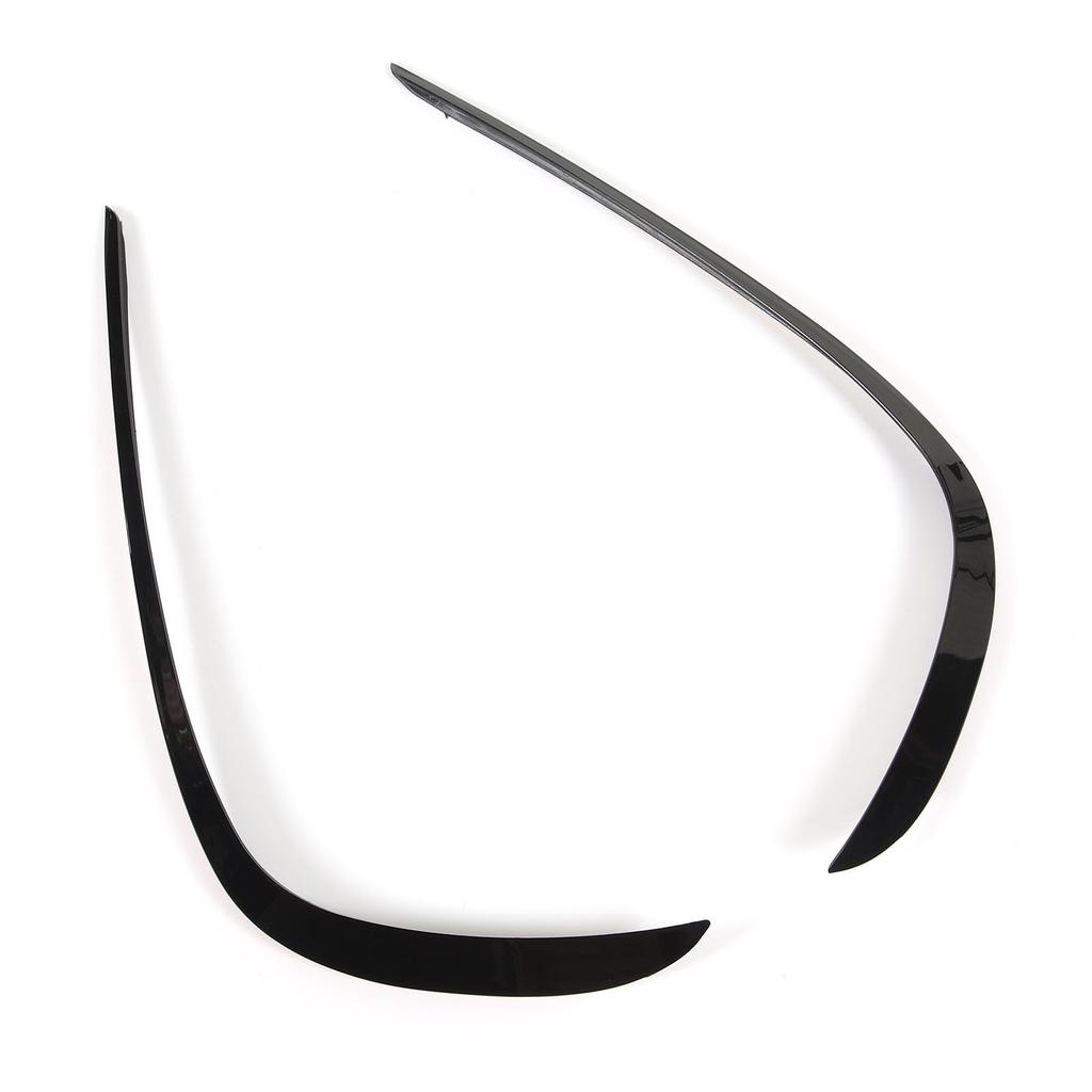 1 Pair Front Bumper Lip Splitter Gloss Black Car Spoiler Diffuser Replacement For Benz GLE‑Class W166 AMG‑Line C292