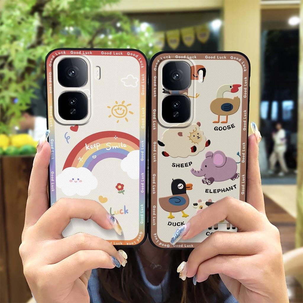 Niedliche Handyhülle mit Rückseite für VIVO IQOO Neo10/NEO10 Pro Schmutzabweisende schützende Weichhülle Stoßfeste wasserdichte Abdeckung