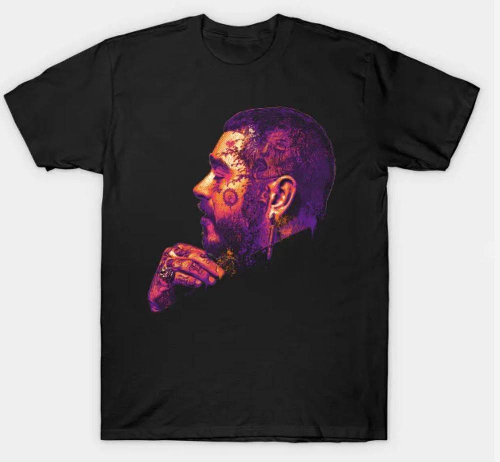 Post Malone  Adult Small-3XL XXXL Black Fan Art Unisex T-Shirt XL