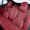 Volkswagen leather headrest ice silk breathable fabric for VW Golf 8 id3 T-roc Passat B8 GTI neck pillow cushion seat cushion