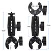 Crab Super Clamp Double Clip Camera Bracket For Dji Action6 5Pro GoPro Insta360 X5 Motorcycle Bicycle Handlebar Mount Accessory