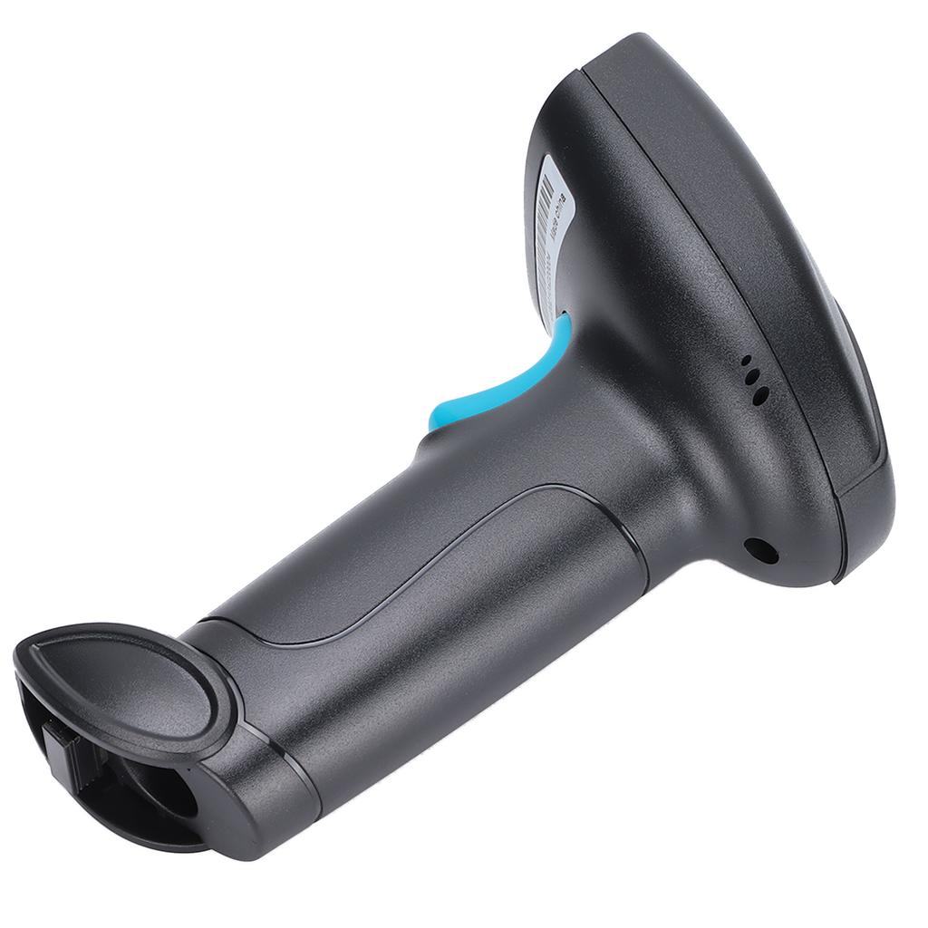 Bar Scanner Handheld 360 Rding Dustproof Waterproof Wireless QR USB Rder(Black Blue )