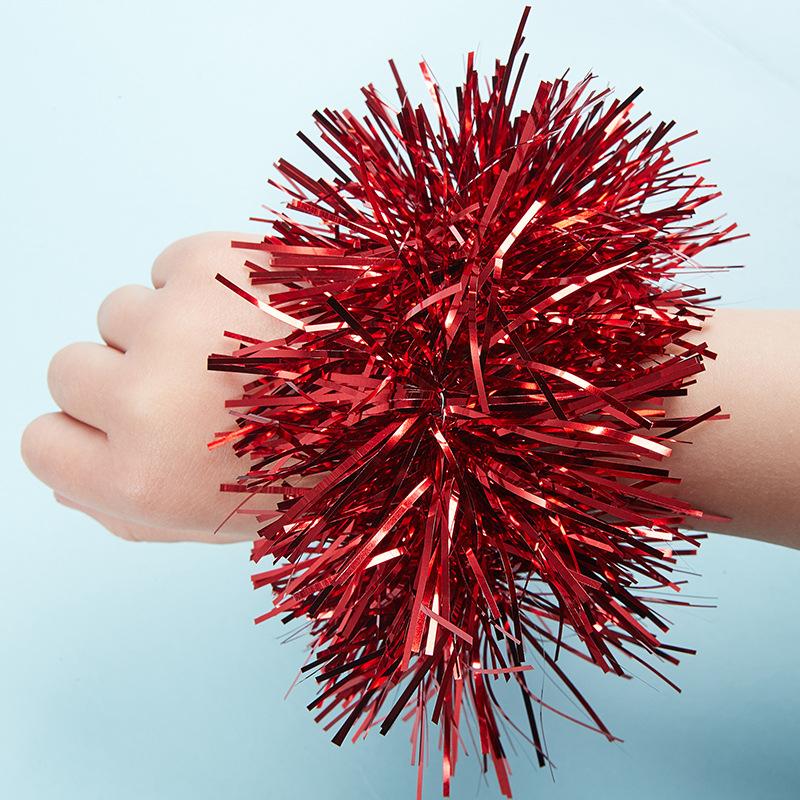 2 Buc Aplică La Jocuri Sportive Poms Poms 7 Stiluri Minge de Flori pentru Majorete Dans de Performanță Floare de Mână Brățară Jocuri Sportive