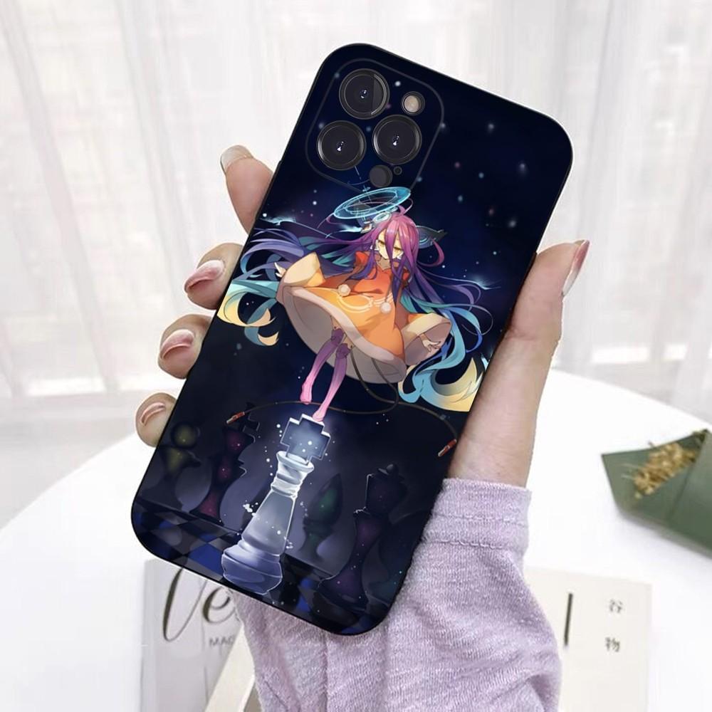 Game NO life Anime Telefon Kılıfı iPhone 6 7 8 Plus 11 12 13 14 Pro SE 2020 MAX Mini X XS XR Arka Funda Kapağı