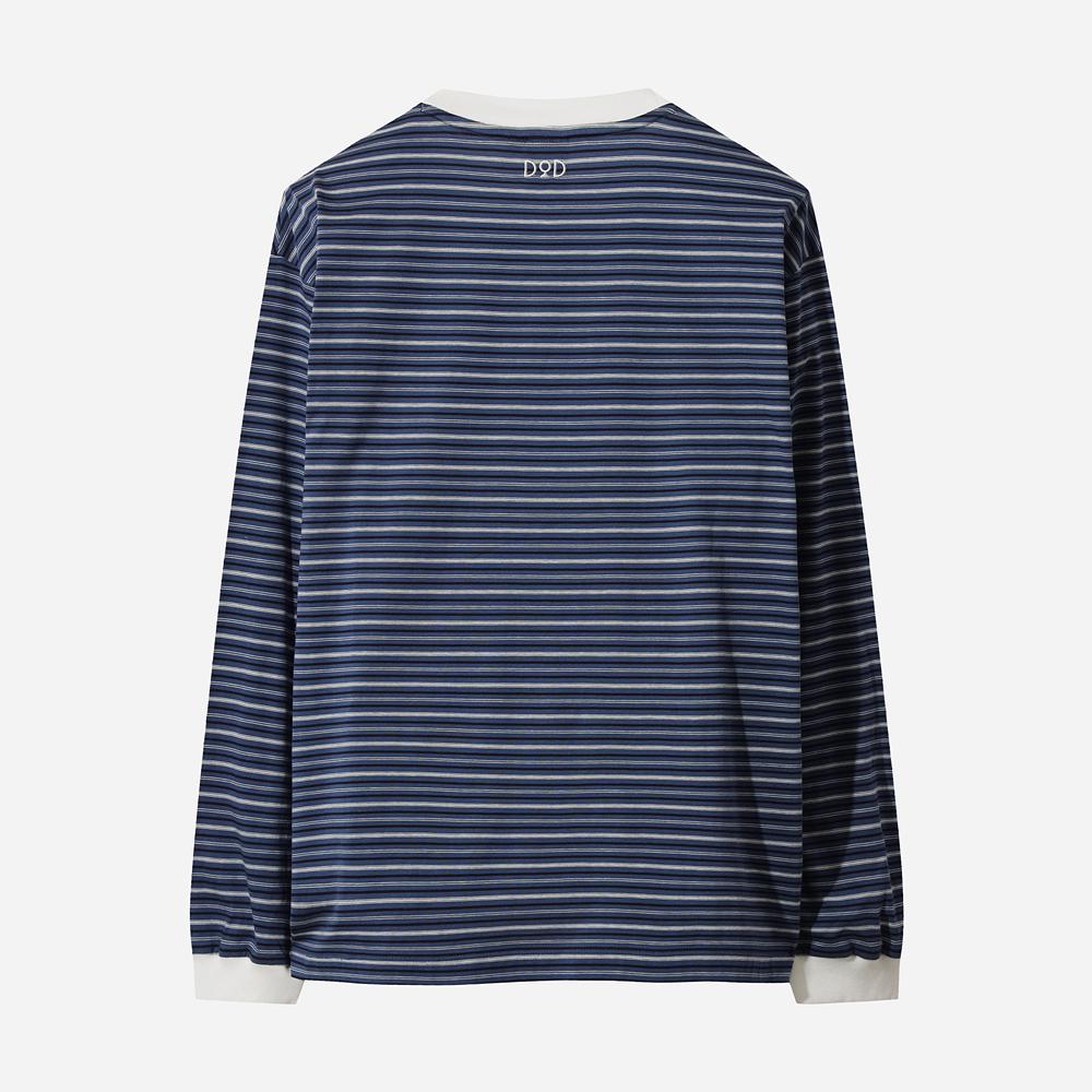 DOD Multi-Stripe Long Sleeve T-Shirt (Navy)