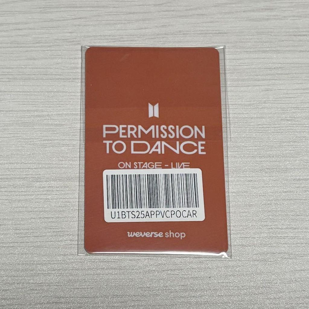 [USED] JIN PTD Live Weverse Global SPECIAL GIFT Trading Card