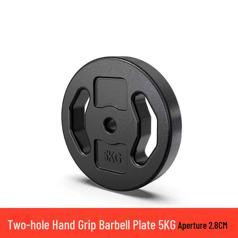 Universal Rubber-Coated Weight Plates for Home Fitness & Weightlifting