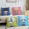 Chibi Cute Anime Fanart Bule L-lock Cozy Soft Pillow Case for Sofa Living Room Home Office Decor Protective Covers
