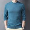 Spring and Autumn Men's Pure Wool Sweaters, Round Neck Bottoming Shirts, Business Casual Sweaters for Men