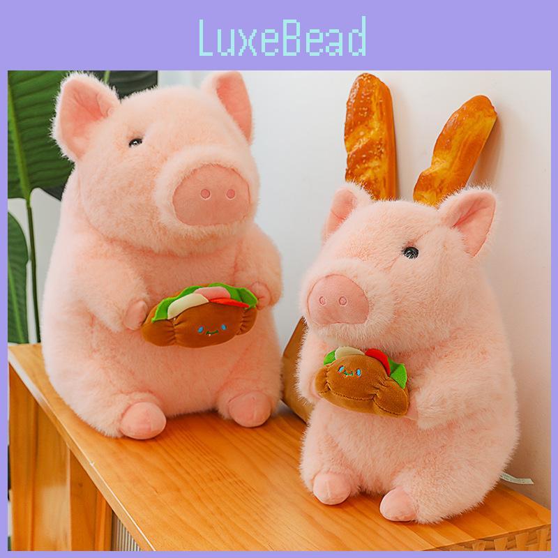 Doodle Hamburger Pig Doll Plush Toy Girl Child Sooth Cute Greedy Doll Gifts