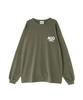 Avirex CROSSOVER BANDANA PATCH LONGSLEEVE Size T-SHIRT, Men's, 2XL, 310, Olive, 783-4230023