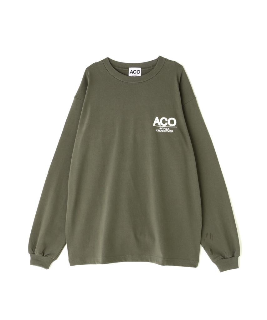 Avirex CROSSOVER BANDANA PATCH LONGSLEEVE Size T-SHIRT, Men's, 2XL, 310, Olive, 783-4230023