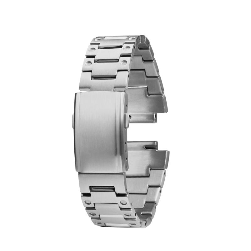 

Stainless Steel Watchband forCasio Gshock GW-M5610 DW5600 GW-5000 G-5600 GA2100 GM5600 GM2100 Watch Band Solid Steel Strap GM2100 срібний