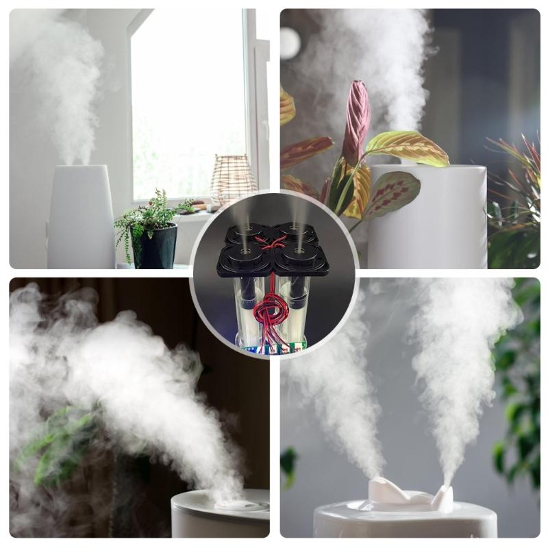 Ultrasonic Nebulizer Unswitched Atomization Control Board Four Head Humidifier Module For Plant Moisturizing