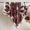 Fashion Imitation Cashmere Women'S Thickened Warm Shawl Flower Ball Simple Atmosphere High-End Scarf