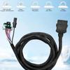 Vehicle Side 11 Pin Light Harness with Dust Cover For Western SnowEx Plows 26357 22413