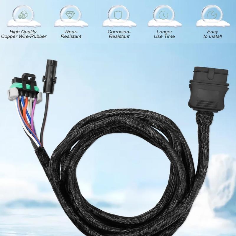 Vehicle Side 11 Pin Light Harness with Dust Cover For Western SnowEx Plows 26357 22413