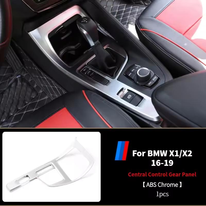 För BMW X1 F48 X2 F39 2016 2017 2018     ABS Bil Interiör Växellåda Panel Cover Trim Ram Tillbehör