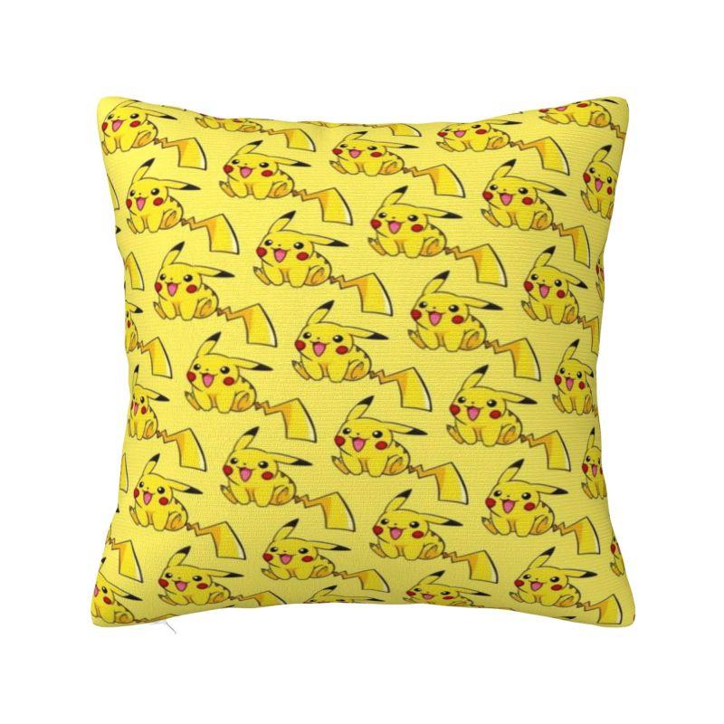 Custom Pikachus Anime Game Modern Throw Pillow Cover Cartoon Manga Chair Cushion