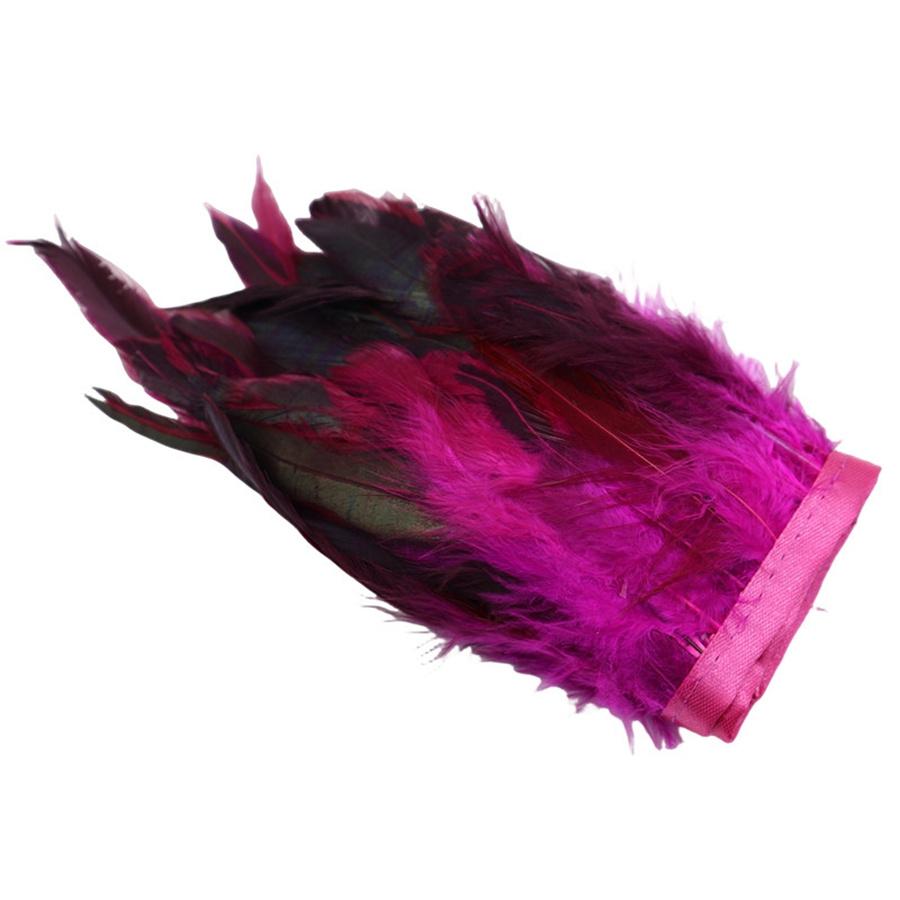 1/10M Rooster Feather Trim Sewing Crafts DIY Christmas Plume Natural Feather Ribbon Jewelry Making Wedding Party Decor