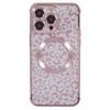 HRF Series for iPhone 13 Pro TPU Case Glitter Leopard Electroplating Magnetic Phone Cover