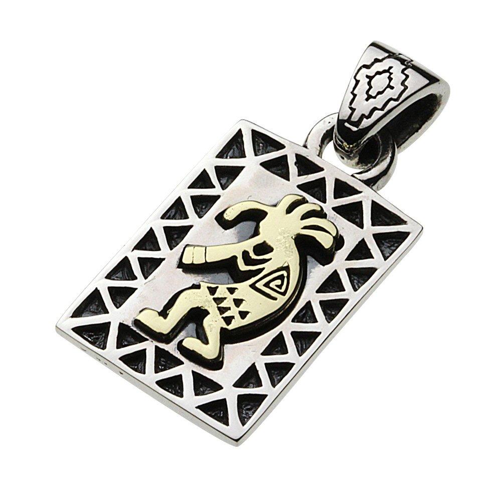 

[Cenote] Kokopelli Plate Pendant [Silver 925 Silver Accessory] p0584