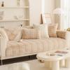 Thicken Plush Sofa Towel Universal Non-slip Sofa Mat Winter Warm Soft L Shaped Sofa Mat Couch Cushion Slipcovers for Living Room