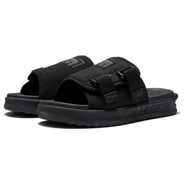 Li-Ning Versatile Casual Trendy EVA Slide Sandals Men Footwear Black AGAS011-2