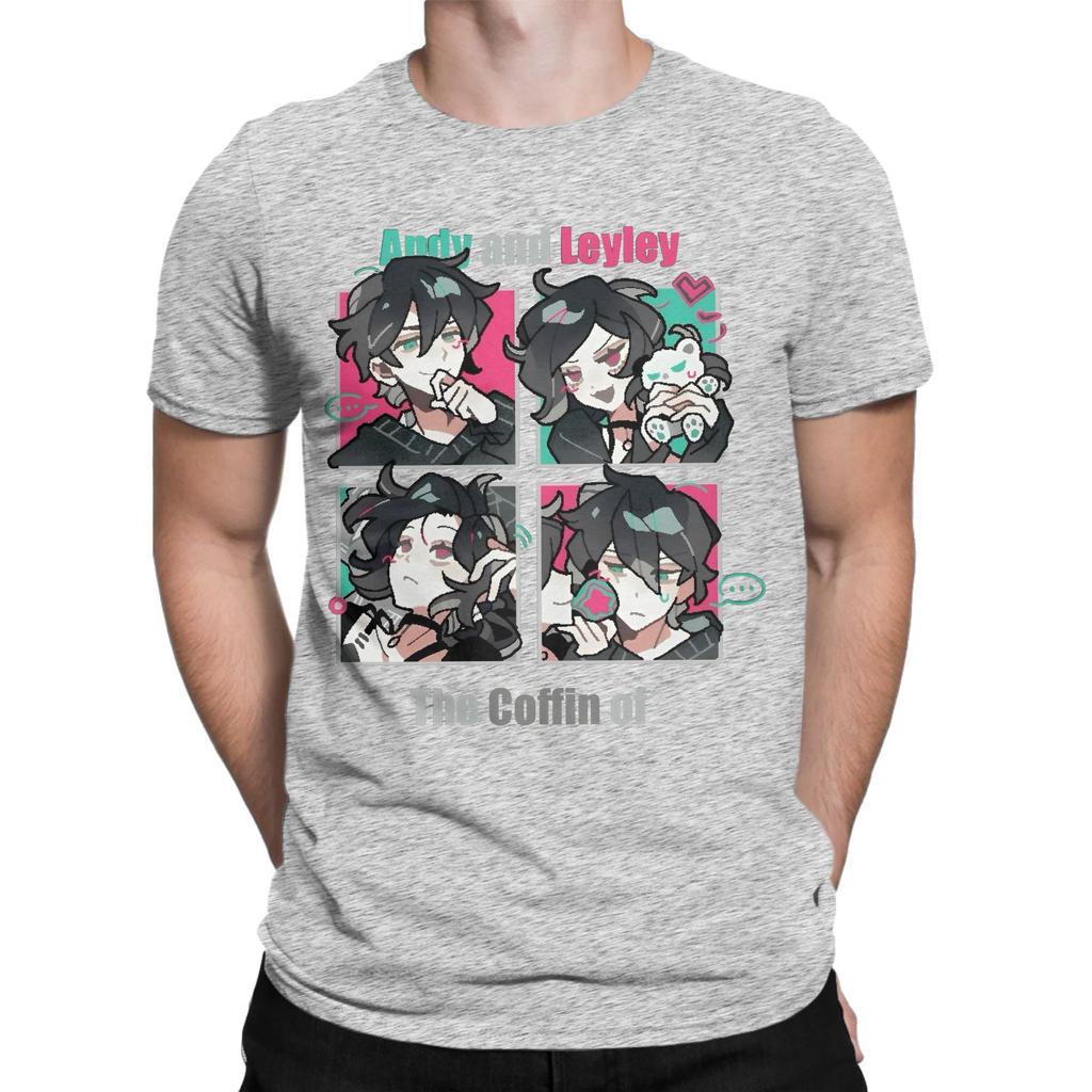 Anime The Coffin Of Andy And Leyley T Shirt Mens Cotton Novelty TShirt Round Collar Tee Shirt Short Sleeve Tops New Arrival