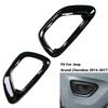 1Pair Fog Light Fog Lamp Cover Frame Trim Bezel Black For Jeep Grand Cherokee 2014 2015 2016 2017 68143078AB 68143079AB