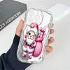 Cute Cartoon Pattern Cream Texture Casing Wavy Edge Soft Silicone Cover Phone Case for Huawei Honor Infinix Tecno iPhone