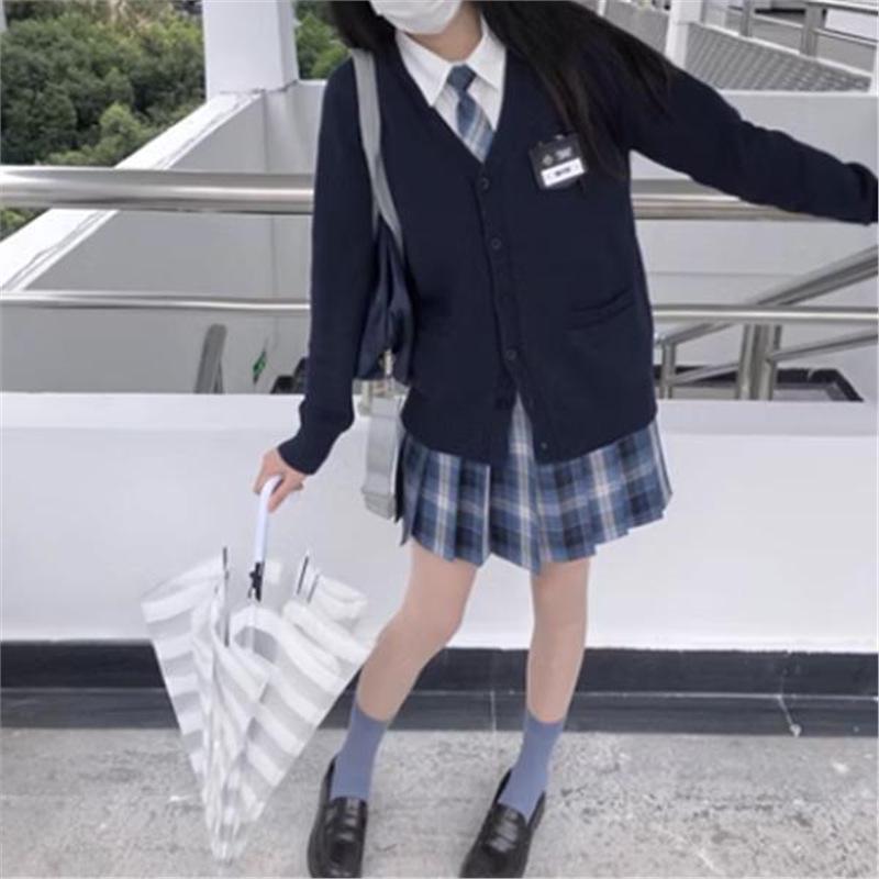 Original JK Women's Cardigan Sweater Coat - Autumn/Winter Japanese School Style, Long Sleeve Knit Top