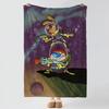 TThe RRen Stimpy Show Throw Soft Warm Flannel Blanket Multiuse Throw for Bed Sofa Office Air Conditioning Nap Blanket