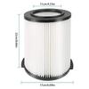 Standard Wet/Dry Vac Filter Replacement for VF6000/VF4000/VF5000/WD1270/WD1280/WD1450/WD1851/WD1680/RV2400HF Vacuum