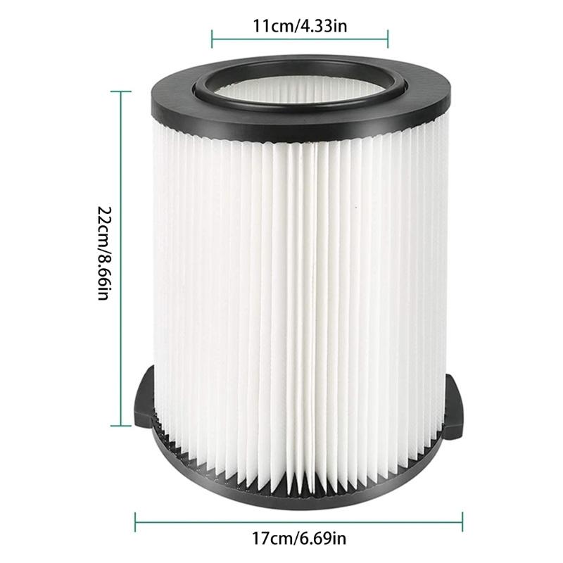 Standard Wet/Dry Vac Filter Replacement for VF6000/VF4000/VF5000/WD1270/WD1280/WD1450/WD1851/WD1680/RV2400HF Vacuum