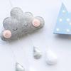New Nordic Style Felt Cloud With Face Kids Room Decoration Cloud Scandinavian Style Children Room Decor Nordic Decoration For Ro