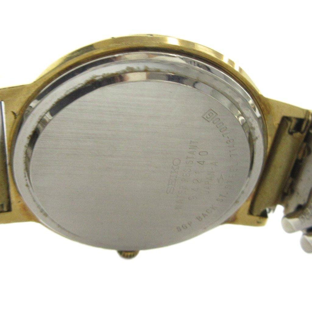 SEIKO LORD QUARTZ Lord Quartz Gold Watch with Calendar 7143-7000 Watch, Color, Men's Day/ Date
